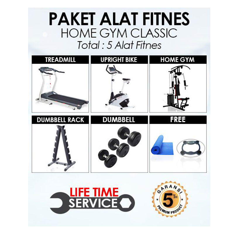 Fitplus Paket Alat Fitnes Home Gym Classic