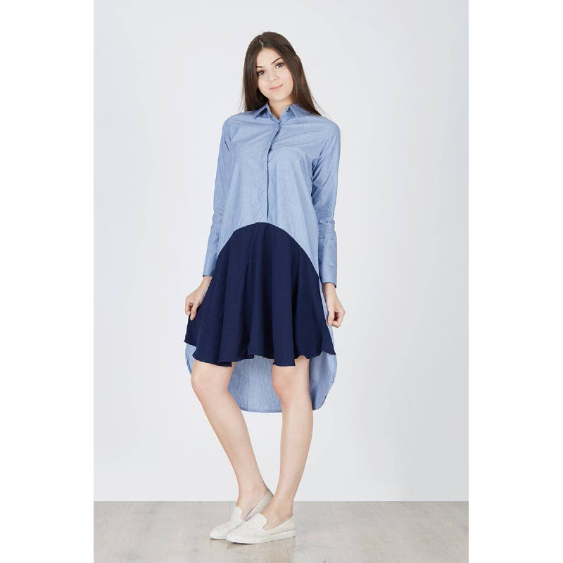Nilla Shirt Dress Blue