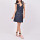 Embroidered denim chloe dress