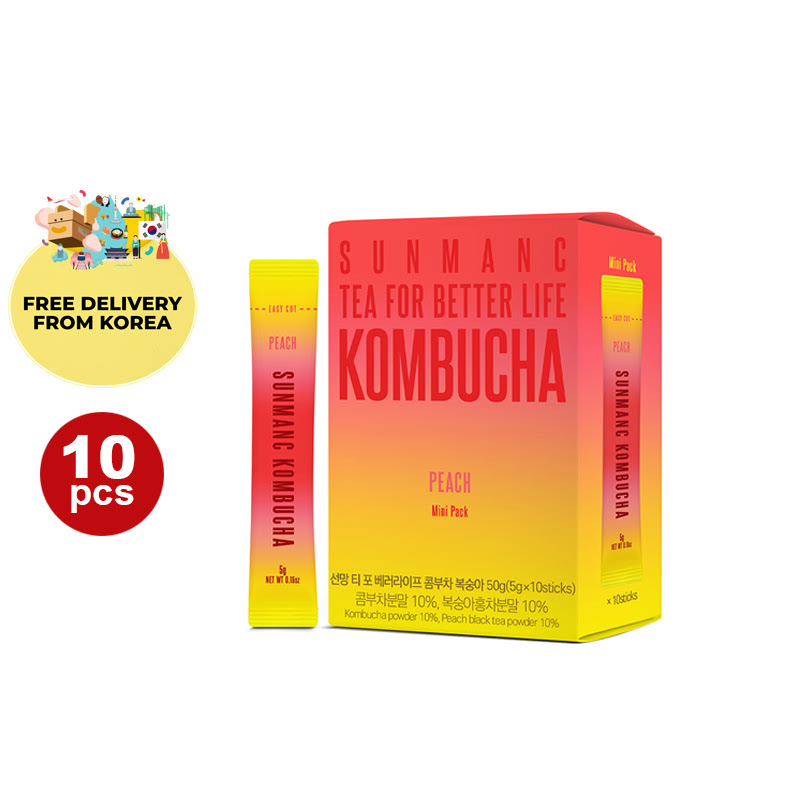 SUNMANC Kombucha 10 pcs - Peach
