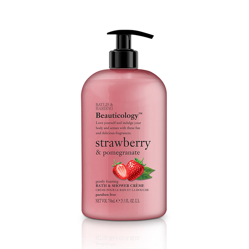 Baylis & Harding Beau Strawberry & Pomegranate 500 Ml Shower Cream