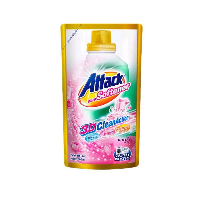 Attack Plus Softener Liquid Detergent 800 ml