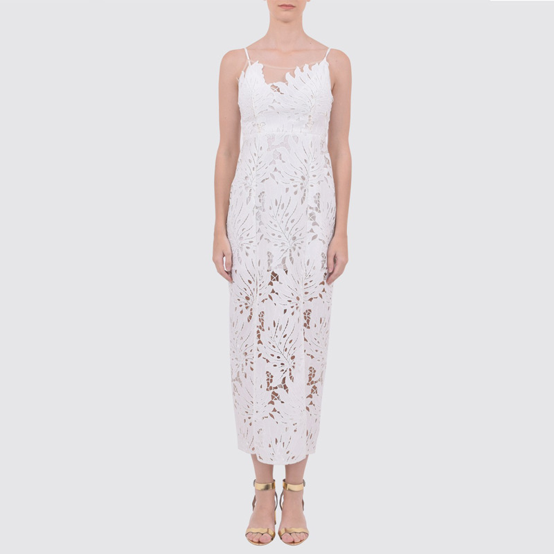 Genesis lace dress white