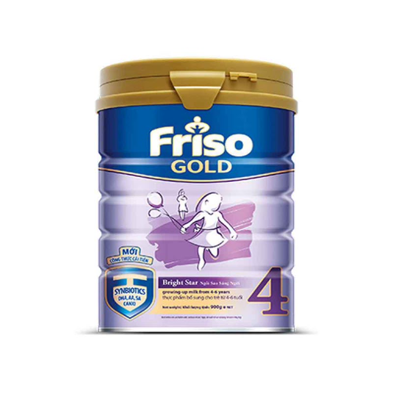 Friso Powder Milk Gold 4 Plain Tin 900Gr