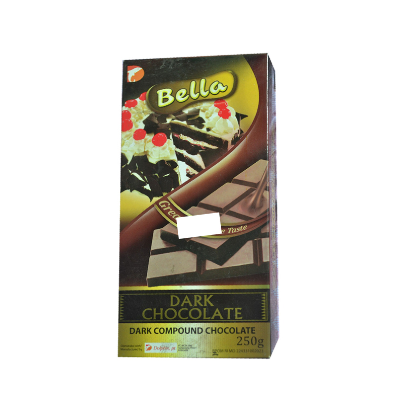 Bella Compound Dark Chocolate 250G