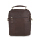 ATVERSO Leather Shoulder Bag Dark Brown