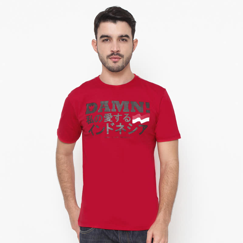 Tee M Dili Japan Red Hd Blk Male