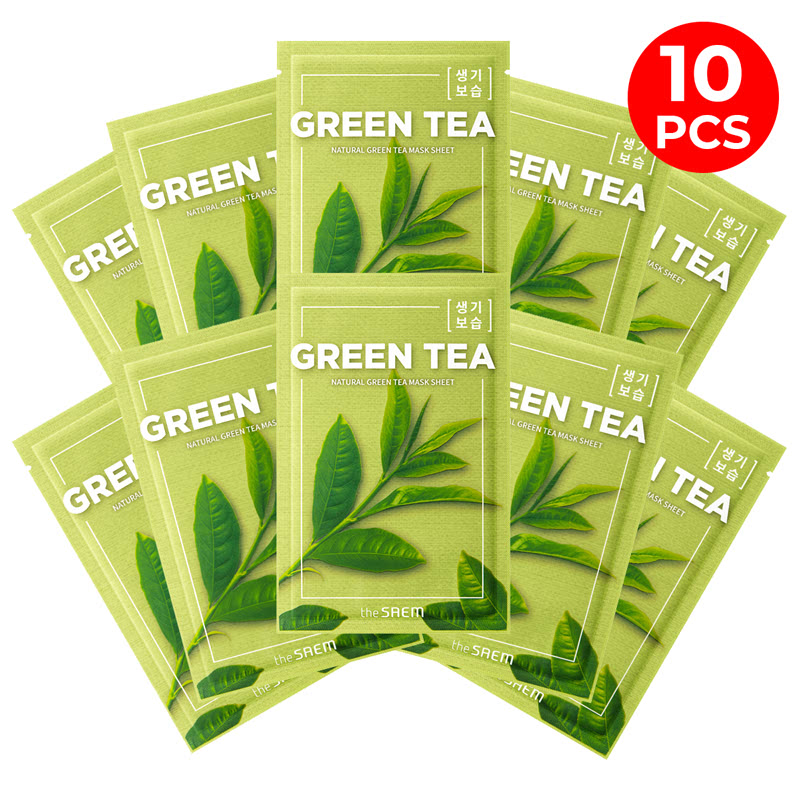 The Saem (5+5) Natural Mask Sheet - Green Tea+Green Tea