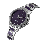 Alexandre Christie Passion AC 2846 LD BTLPU Ladies Purple Dial Dual Tone Stainless Steel