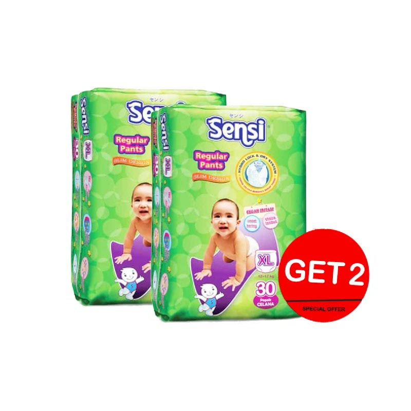 Sensi Dry Diaper Pants Size Xl 30S (Get 2)