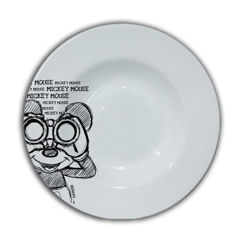 Mickey Heritage Black - Soup Plate