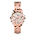 Alexandre Christie AC 2891LHBRGLN Ladies Rose Gold Butterfly Dial Rose Gold Stainless Steel Strap