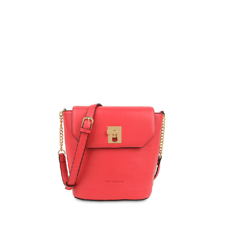 Les Catino Berna Bucket Flap Crossbody Barberry | iStyle