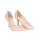 Armira High Heels D-Orsay Pointed Toe Shoes Nude Glossy