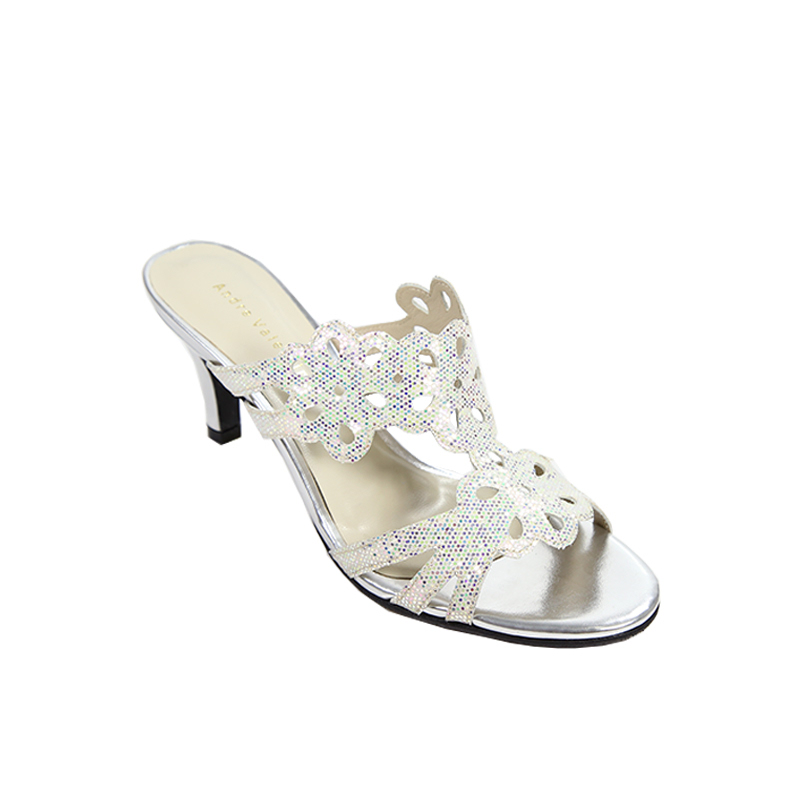 Andre Valentino Party Sandal Silver