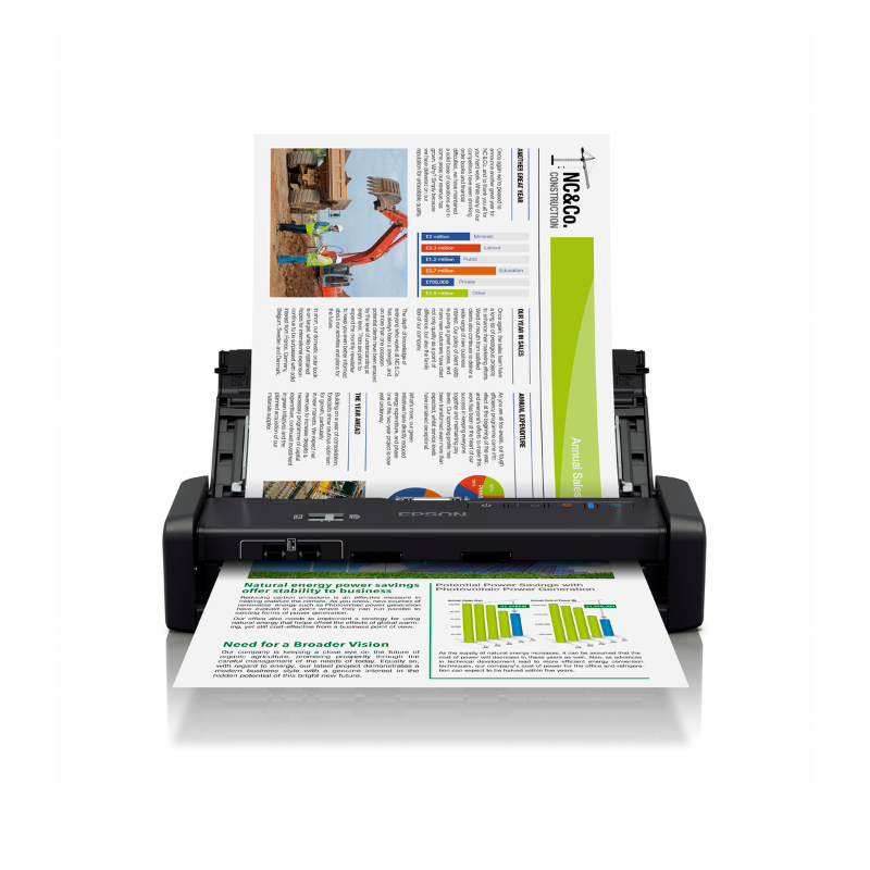 Epson WorkForce DS-360W Wi-Fi Portable Sheet-fed Document Scanner
