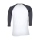 Deadpool Face Unisex Raglan Tshirt White