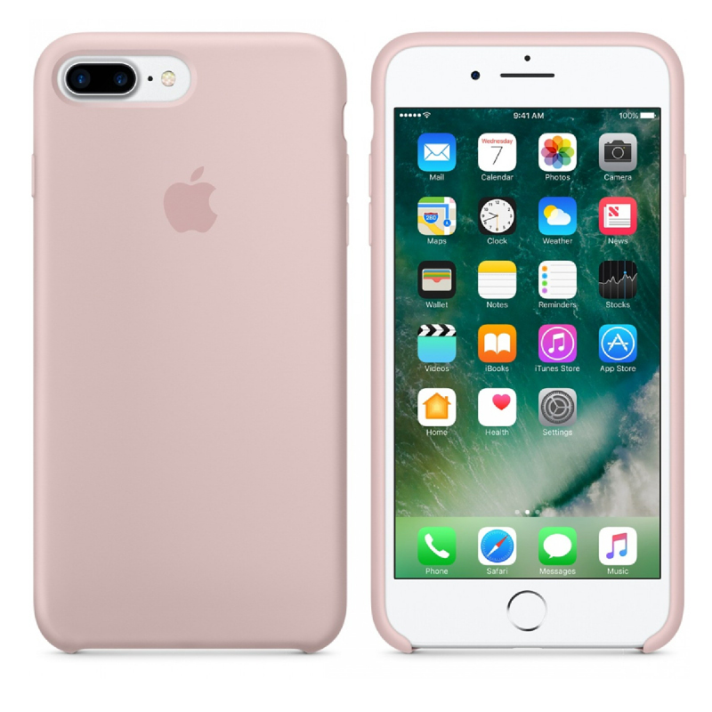 iPhone 7 Plus Silicone Case - Pink Sand