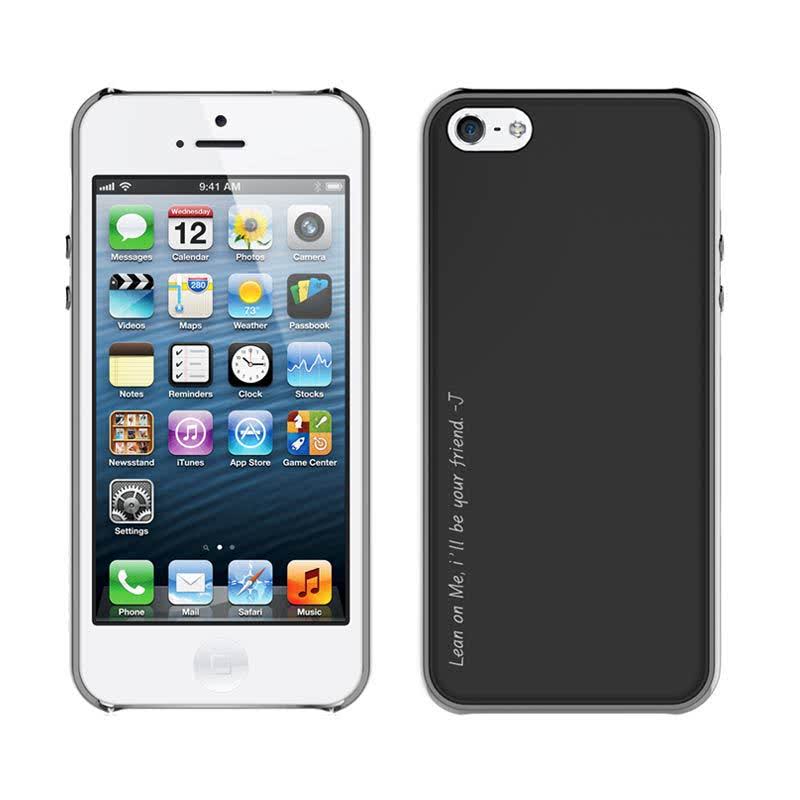 Amy for iphone 5-5s Metalized Hitam-Putih