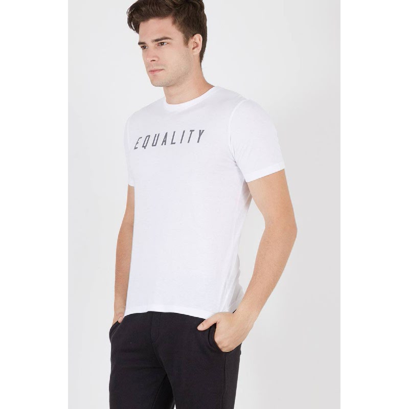Men Equality Tshirt White