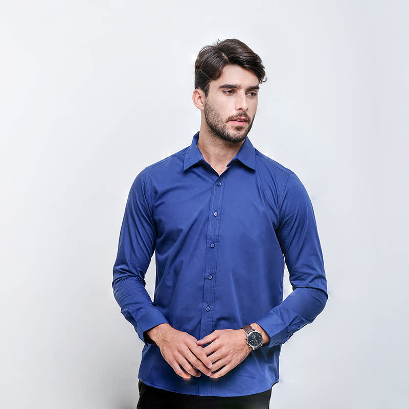 Gianni Visentin Slim Shirt Biru