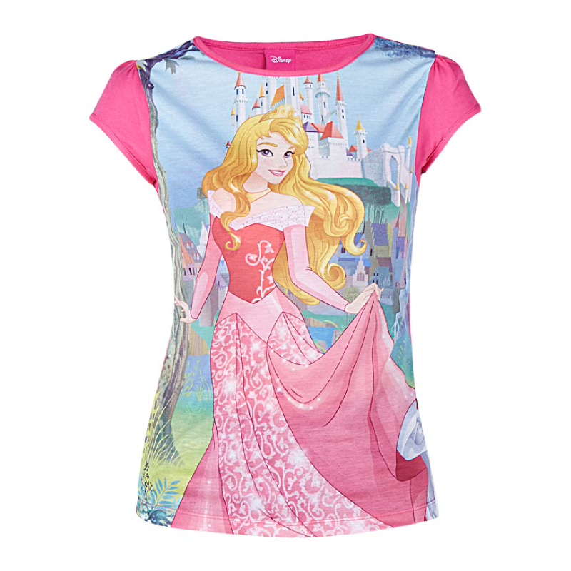 Princess Aurora T-Shirt Kids Pink