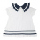 Baby Girl Sailor Moby Ahoy A-Line Dress & Pant White