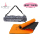 HAPPYFIT Eco Friendly Yoga Mat 6Mm - Matras Anti Slip Premium - Free Strap Orange Grey+Yoga Mat Bag