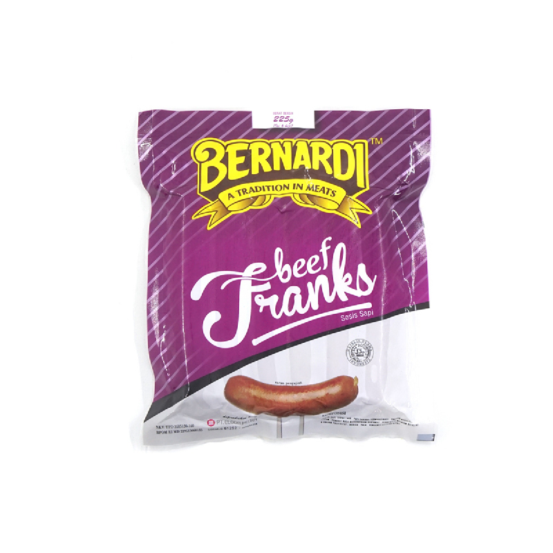 Bernardi Beef Frank 225 Gr (6 Pcs)