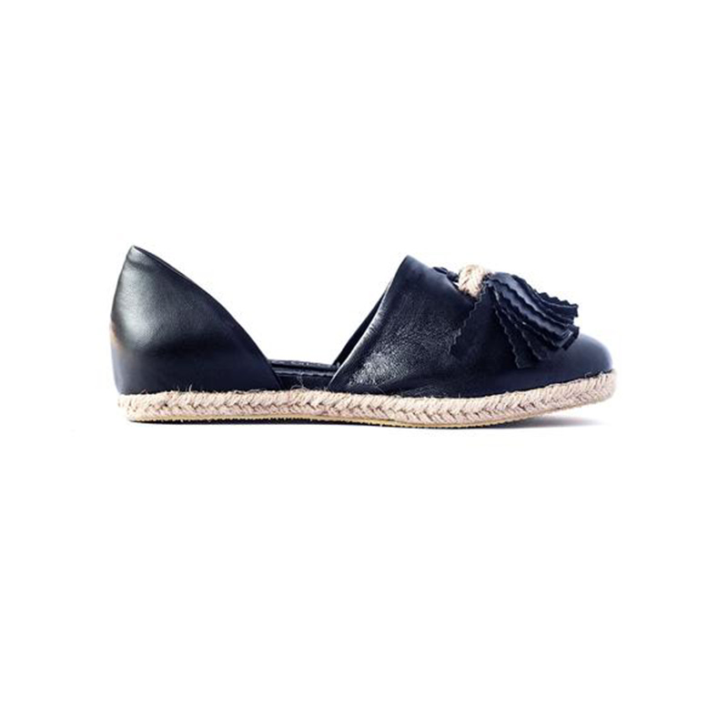 ELLA&GLO CHARLIZE WEDGES BLACK TASSEL