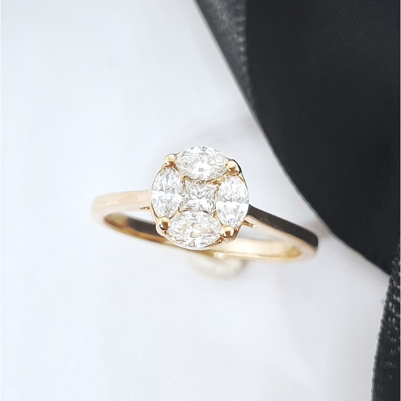 Natasha Jewellery Esperanza Diamond Ring Rose Gold