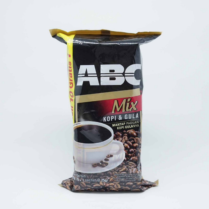 Abc Mix Kopi+Gula Bag 10 Sachet