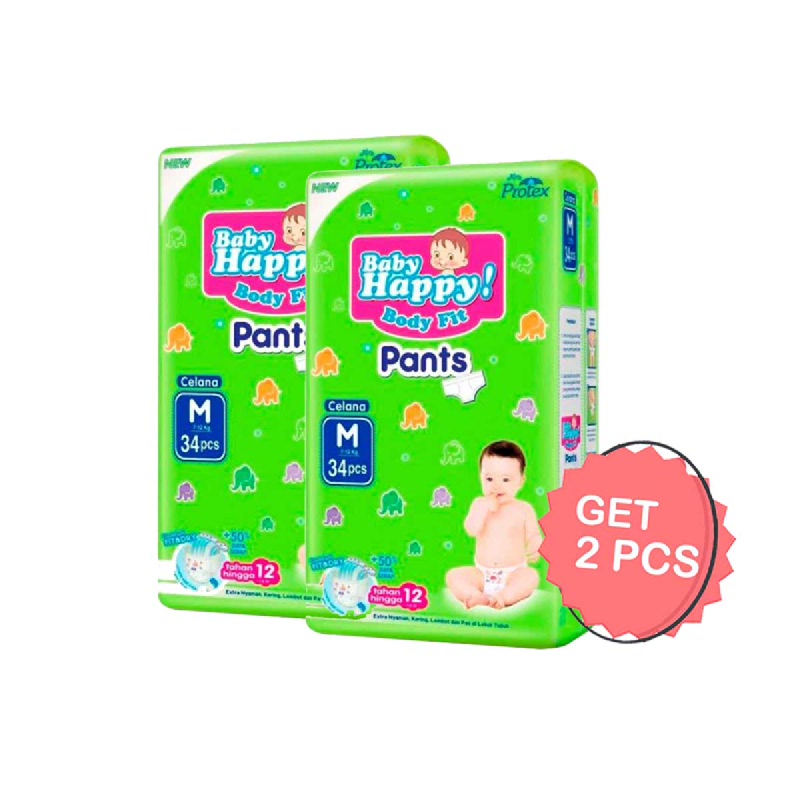 Baby Happy Diaper Pants M 34S (Get 2)