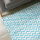 Bluebell Chevron Rug - Karpet - Biru & Putih 200x140cm