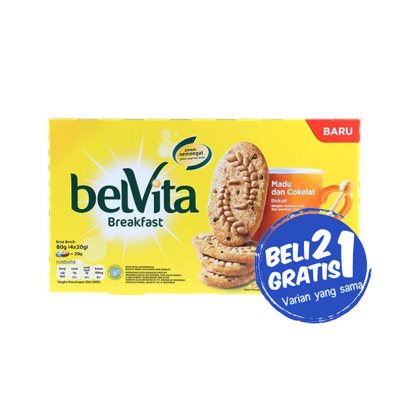 Belvita Honey And Choco 80G (Buy 2 Get 1)