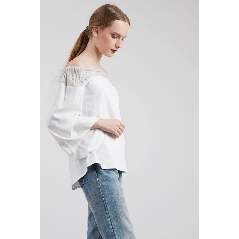 Lois White Off Shoulder Top