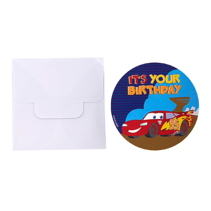 Cars Mcqueen It S Your B Day Blue Mini Gift Card