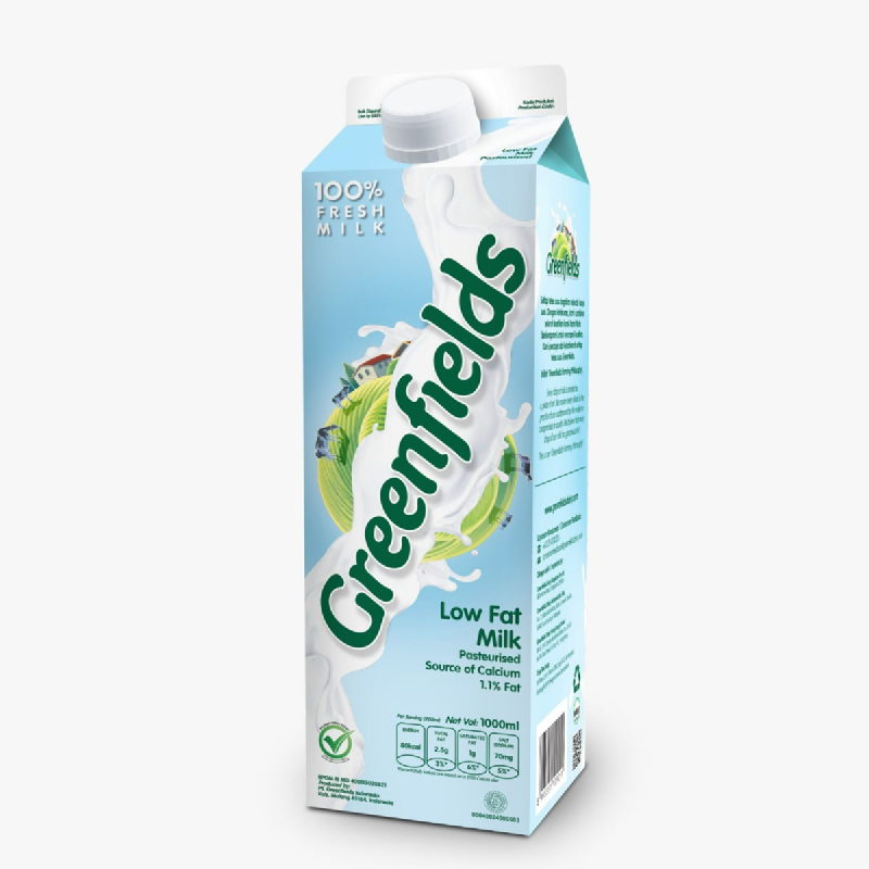 Greenfields Fresh Milk Low Fat 1000Ml