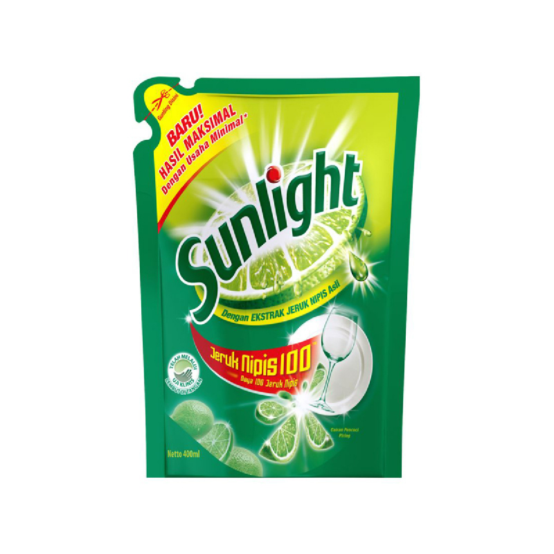 Sunlight Sabun Pencuci Piring Lime Refill 400 Ml Istyle