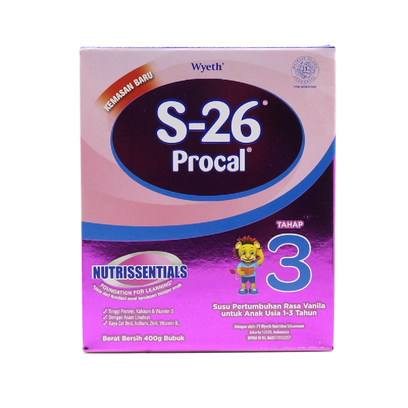 S-26 Powder Milk Procal Vanilla Box 400g