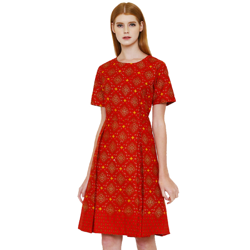 Asana Dress Batik Trunamanggala Red