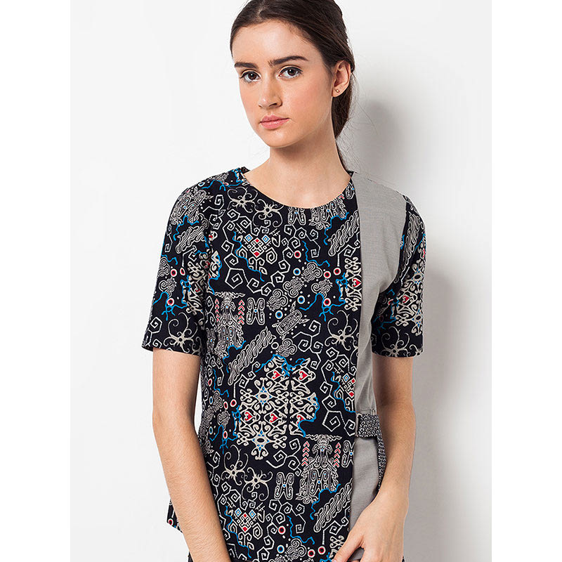 Atasan Batik A-WT-D123-BLK Black