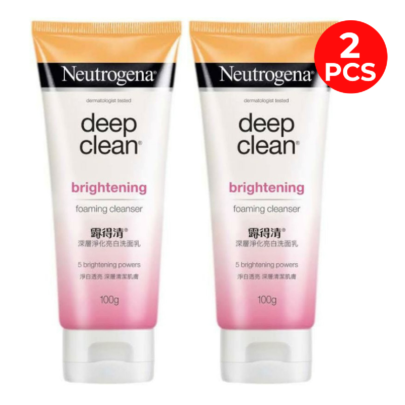 Neutrogena Deep Clean Brightening Foaming Cleanser 100G (2PCS)