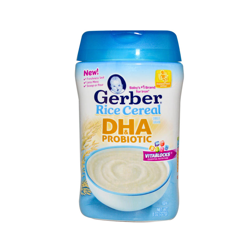 Gerber Rice Cereal Dha & Probiotic 227 Gr