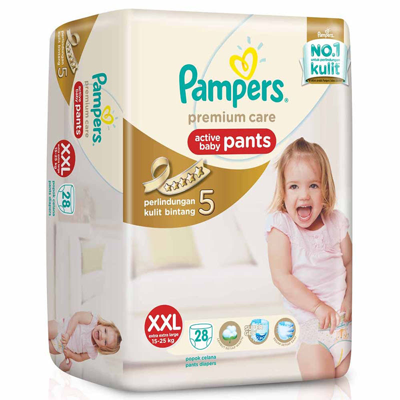Pampers Premium Active Baby Diaper Pants Jumbo XXL 28S