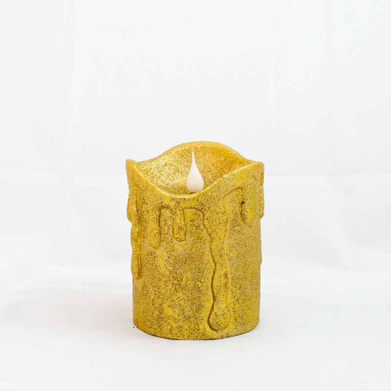 Asna Golden Electric Candle Small