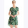 Bateeq Short Sleeve Cotton Print Dress FL17-005A Green