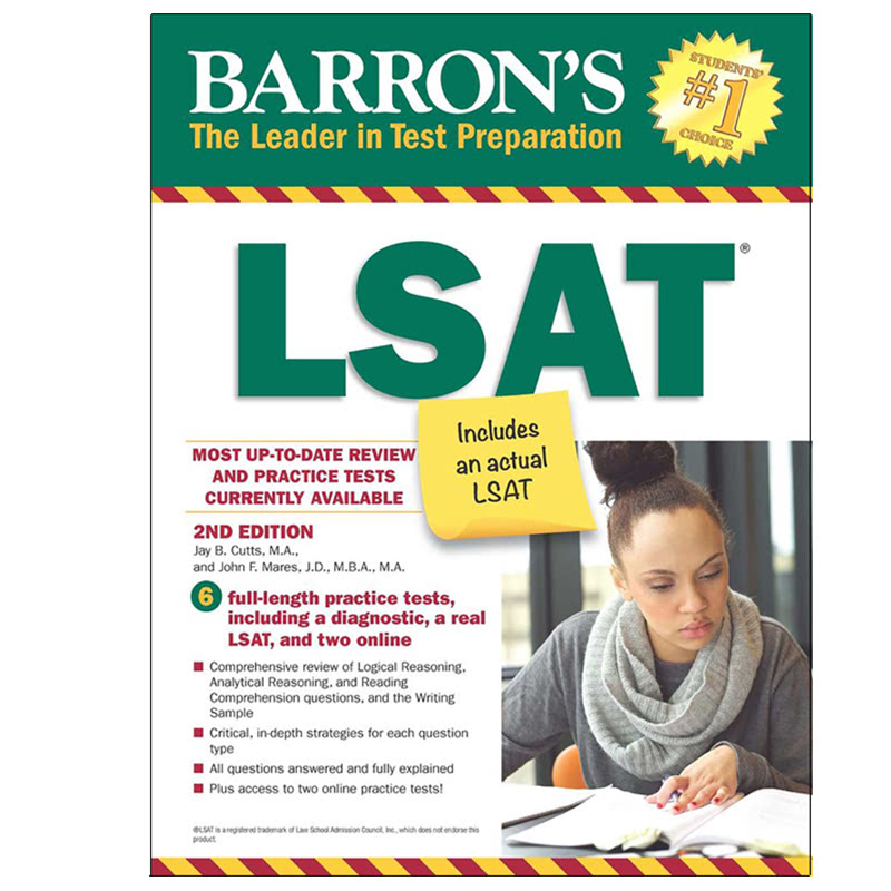Barrons LSAT with Online Tests (Barrons Lsat Law School Admission Test Book Only)