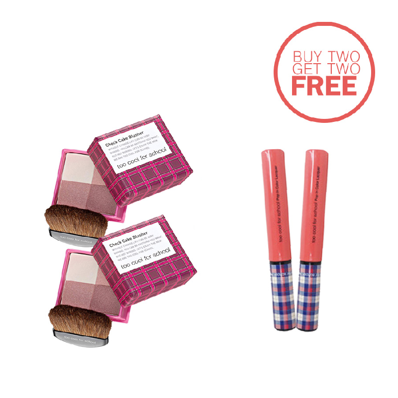 TCFS Buy 2 Get 2 Free Check Cake Blusher + Pop In Color Lacquer
