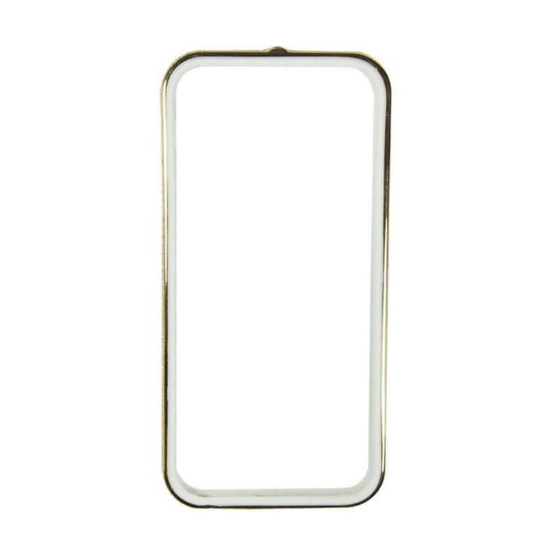 Sunyart Metal bumper with TPU protection for iPhone 5-5s Gold Putih